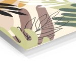 Sunlit Tropical Foliage metal wall art print, view 2