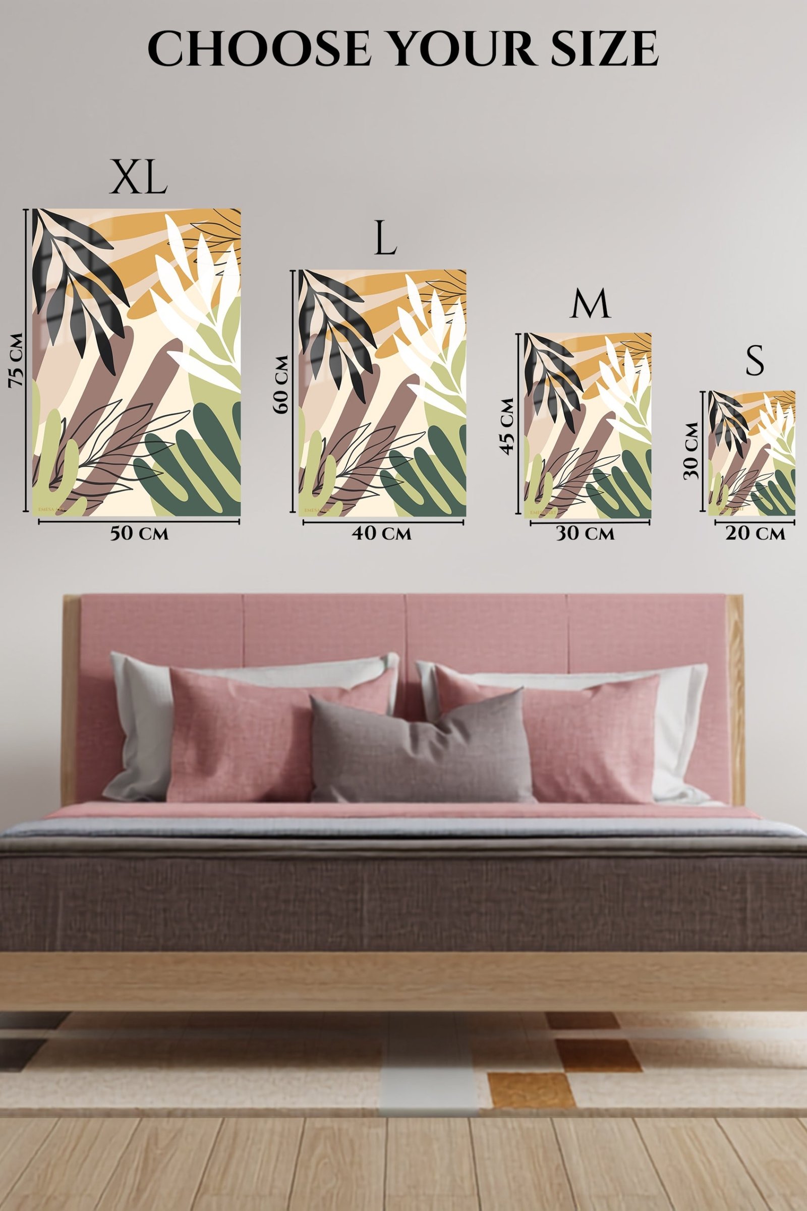 Sunlit Tropical Foliage metal wall art print, view 6