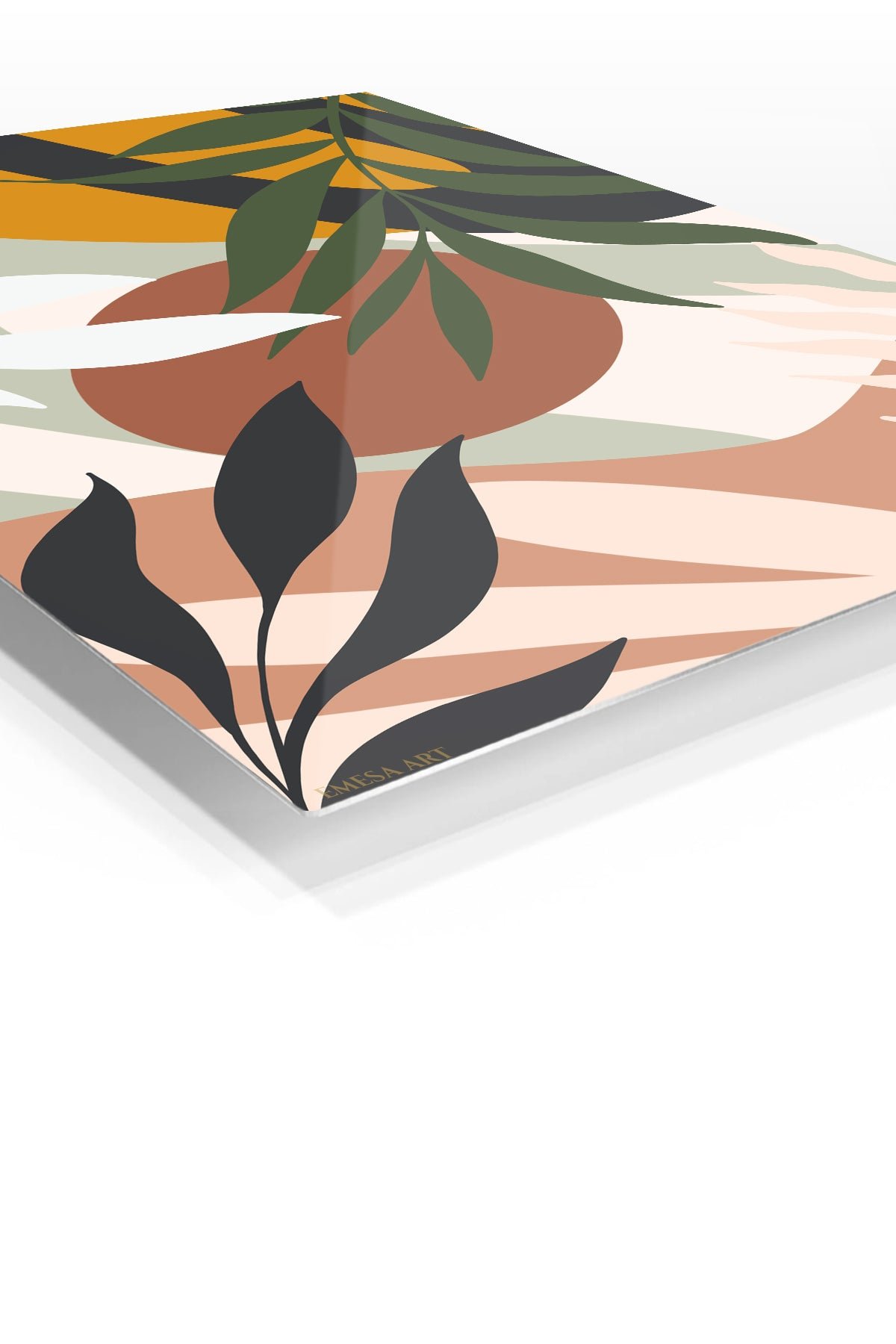 Tropical Terra Abstract metal wall art print, view 2