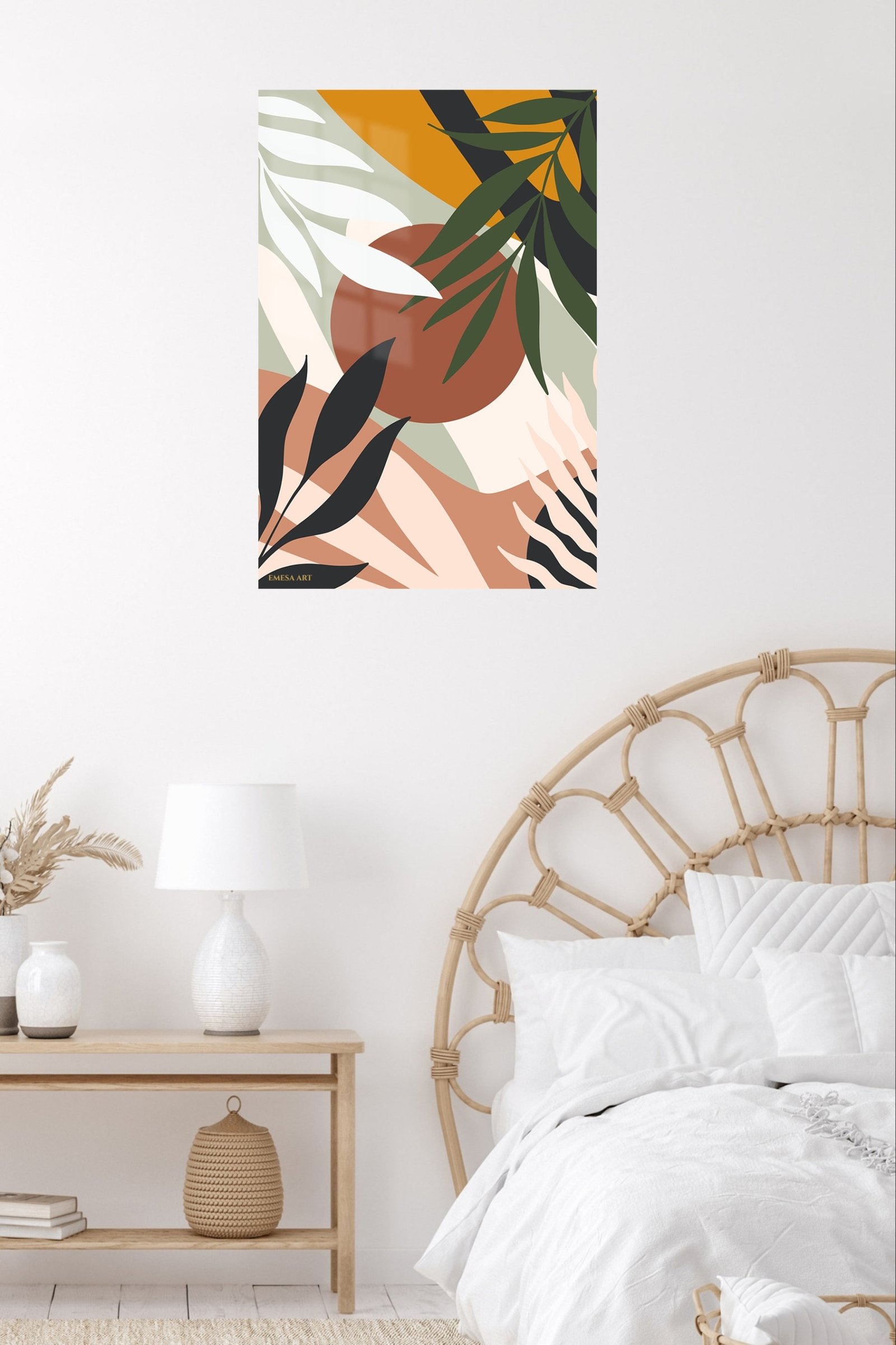 Tropical Terra Abstract metal wall art print, view 5