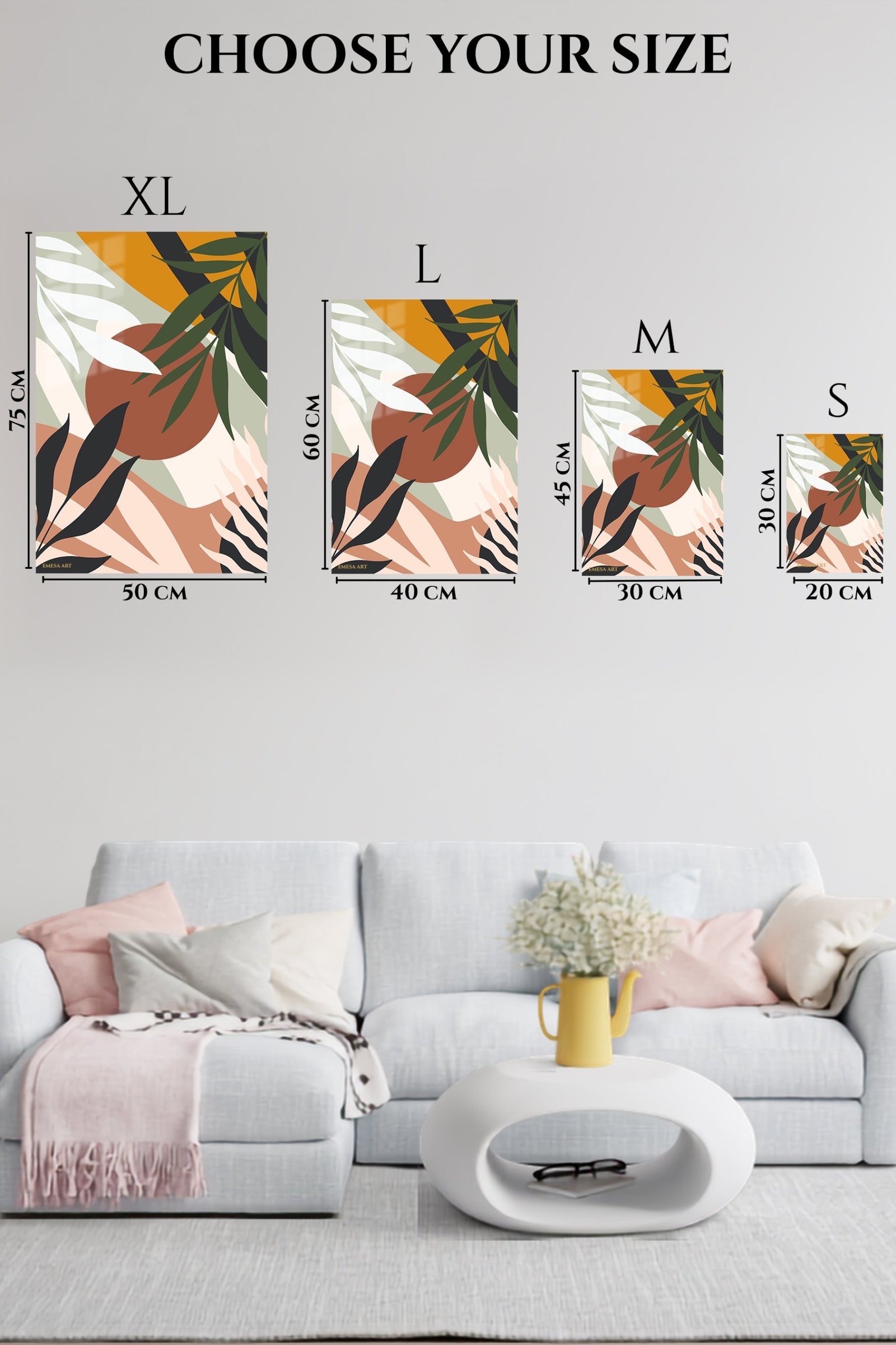 Tropical Terra Abstract metal wall art print, view 6