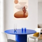 Terracotta Desert Cactus metal wall art print, view 5