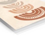 Earthy Sun Arc Composition metal wall art print, view 2