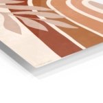 Terracotta Palm Arches metal wall art print, view 2