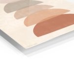 Earthy Stacked Arches metal wall art print, view 2