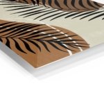 Earthy Palm Silhouettes metal wall art print, view 2