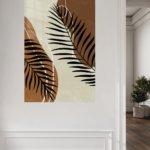 Earthy Palm Silhouettes metal wall art print, view 5