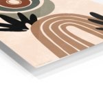 Earthy Abstract Botanicals metal wall art print, view 2