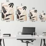 Earthy Tropical Leaf Arches metal wall art print, view 6