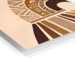 Earthtone Geometric Archway metal wall art print, view 2