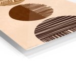 Earthy Geometric Vessel Trio metal wall art print, view 2