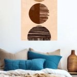 Earthy Geometric Vessel Trio metal wall art print, view 5
