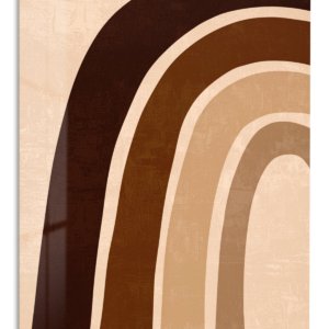 Earth Tone Archways metal wall art print