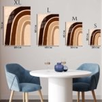 Earth Tone Archways metal wall art print, view 6