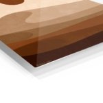 Earth Tone Desert Sun metal wall art print, view 2