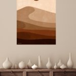 Earth Tone Desert Sun metal wall art print, view 4