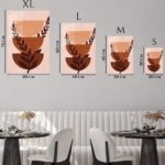 Terracotta Botanical Balance metal wall art print, view 6