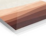 Earthy Layered Dunes metal wall art print, view 2