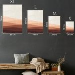 Earthy Layered Dunes metal wall art print, view 6
