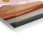 Desert Sun Layered Landscape metal wall art print, view 2
