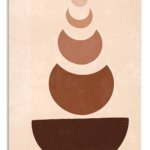 Earth Tone Balance metal wall art print