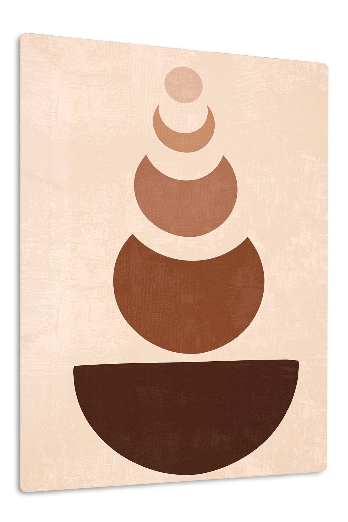 Earth Tone Balance metal wall art print