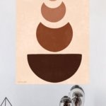 Earth Tone Balance metal wall art print, view 4