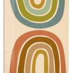 Earth Tone Archways metal wall art print