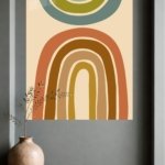 Earth Tone Archways metal wall art print, view 4