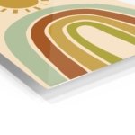 Earth Tone Rainbow Sunrise metal wall art print, view 2