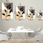 Midnight Botanical Silhouette metal wall art print, view 6