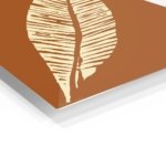 Cream Palm Frond Silhouette metal wall art print, view 2
