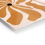 Ochre Bloom metal wall art print, view 2
