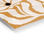 Ochre Botanical Silhouette metal wall art print, view 2