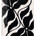 Midnight Botanical Silhouettes metal wall art print