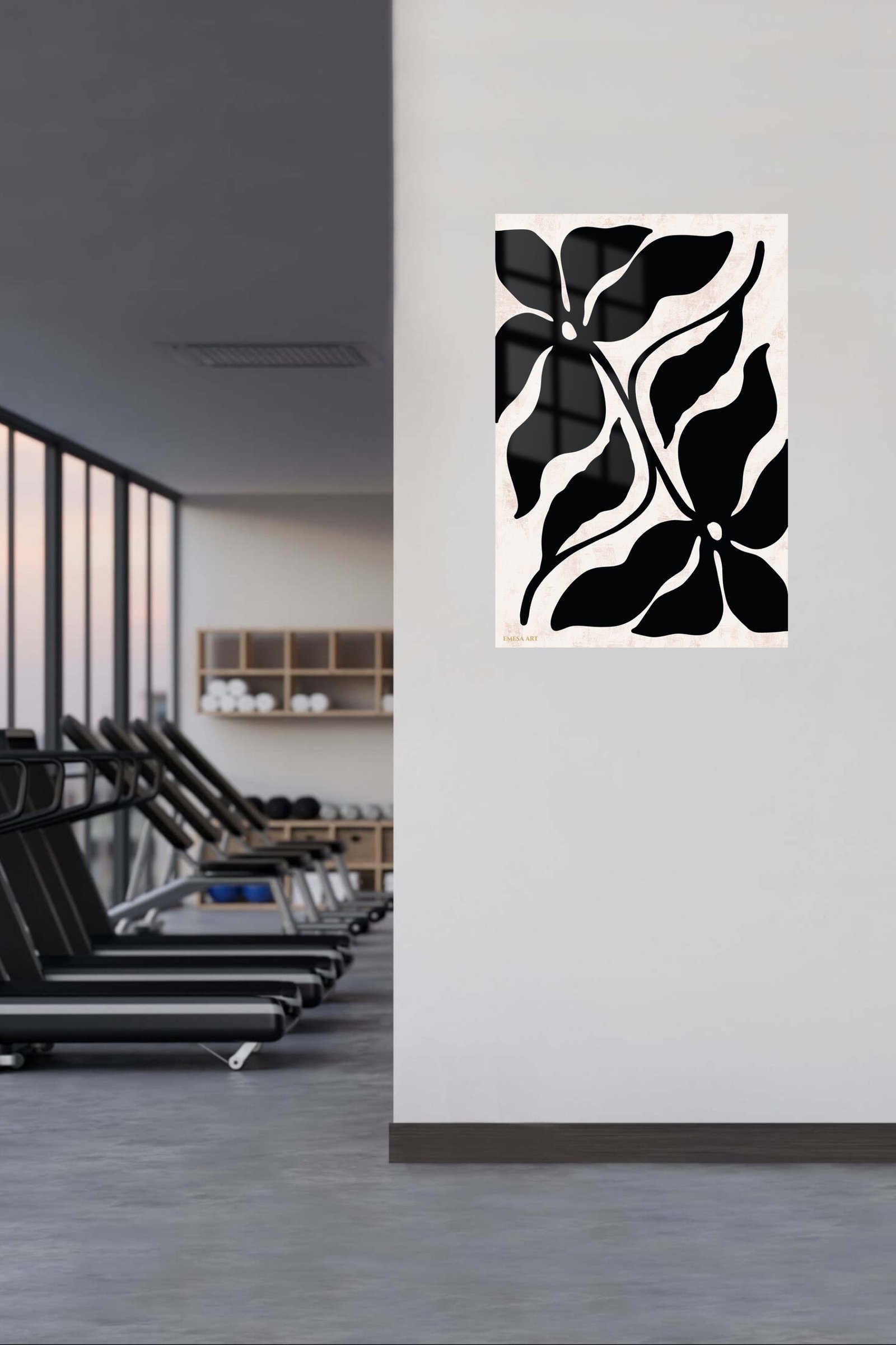 Midnight Botanical Silhouettes metal wall art print, view 5