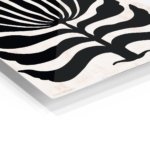 Bold Black Botanical Silhouette metal wall art print, view 2
