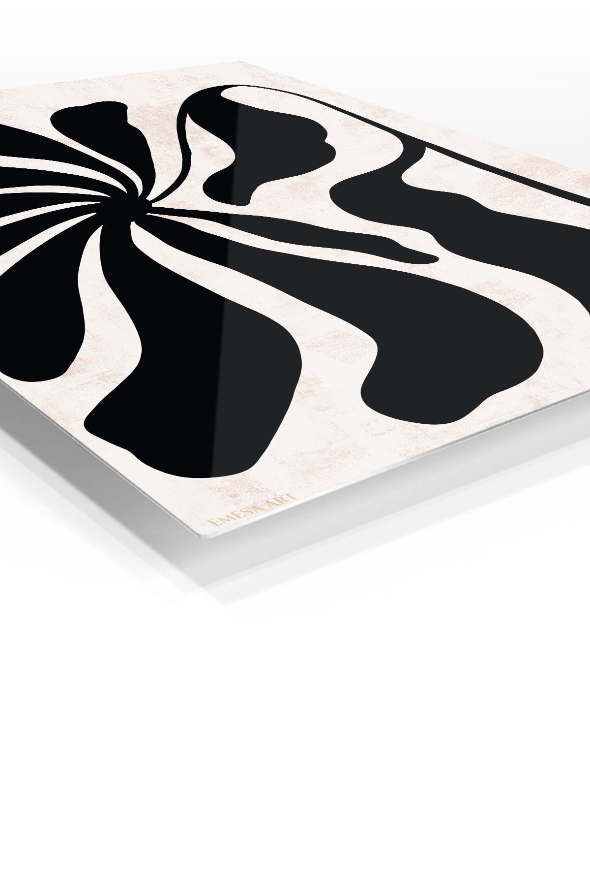 Black Botanical Silhouette metal wall art print, view 2