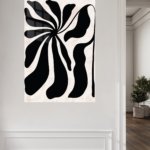 Black Botanical Silhouette metal wall art print, view 5