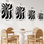 Black Botanical Silhouette metal wall art print, view 6
