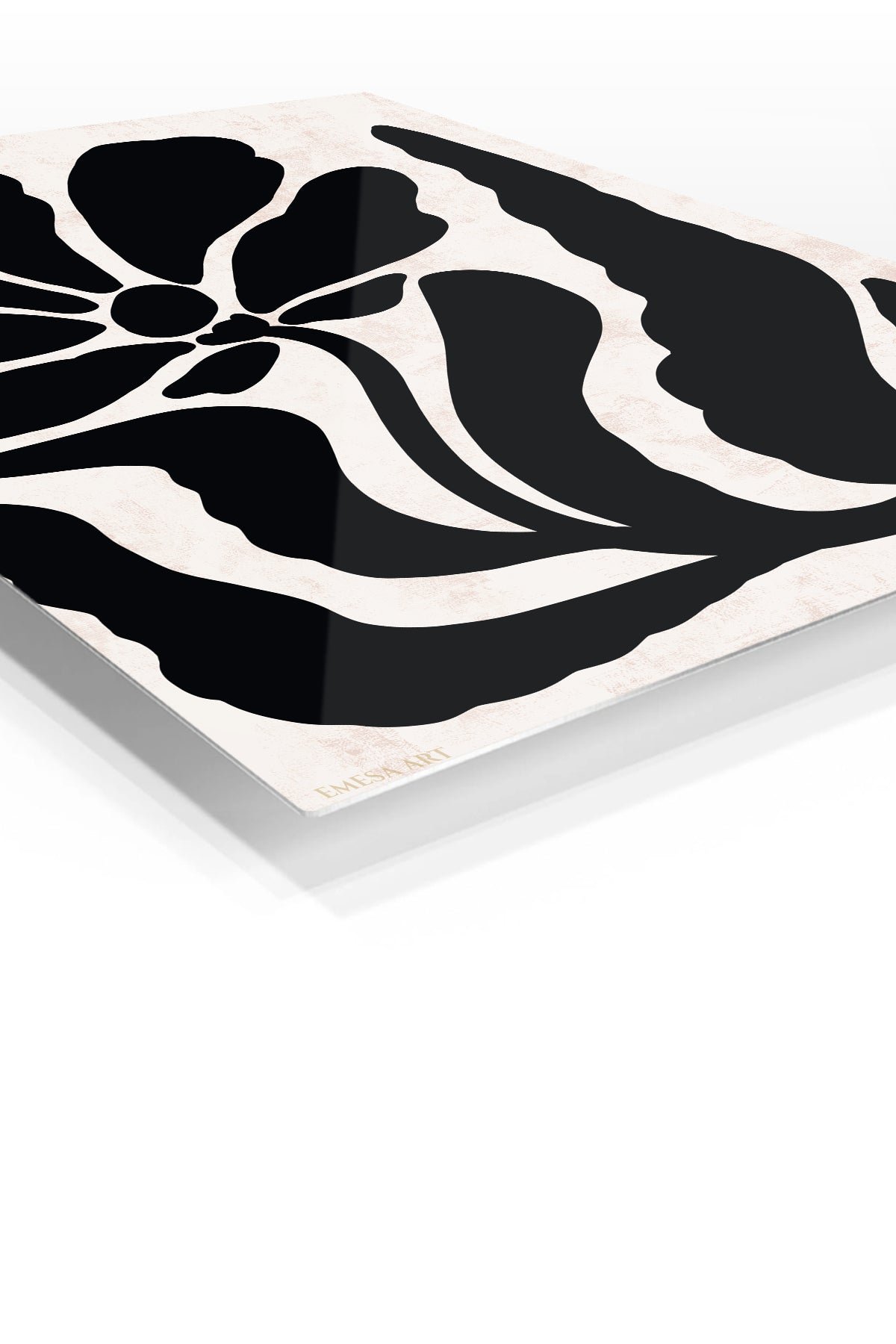 Midnight Botanical Silhouette metal wall art print, view 2
