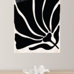 Black Organic Forms metal wall art print, view 4