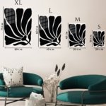Black Organic Forms metal wall art print, view 6