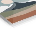Desert Mountain Sun metal wall art print, view 2