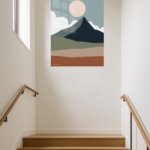 Desert Mountain Sun metal wall art print, view 5
