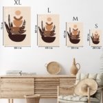 Earthtone Botanical Balance metal wall art print, view 6