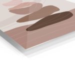 Earth Tone Balancing Stones metal wall art print, view 2