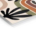 Earthtone Botanical Arches metal wall art print, view 2