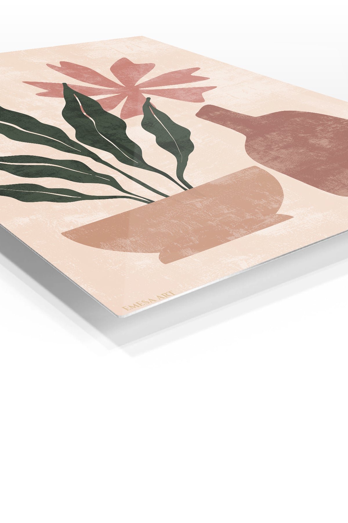 Terracotta Botanical Still Life metal wall art print, view 2