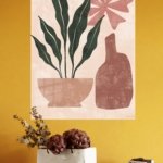 Terracotta Botanical Still Life metal wall art print, view 4